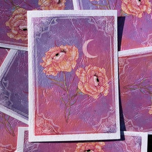 l'illustrazione magica della carta dei tarocchi fiorisce l'amore