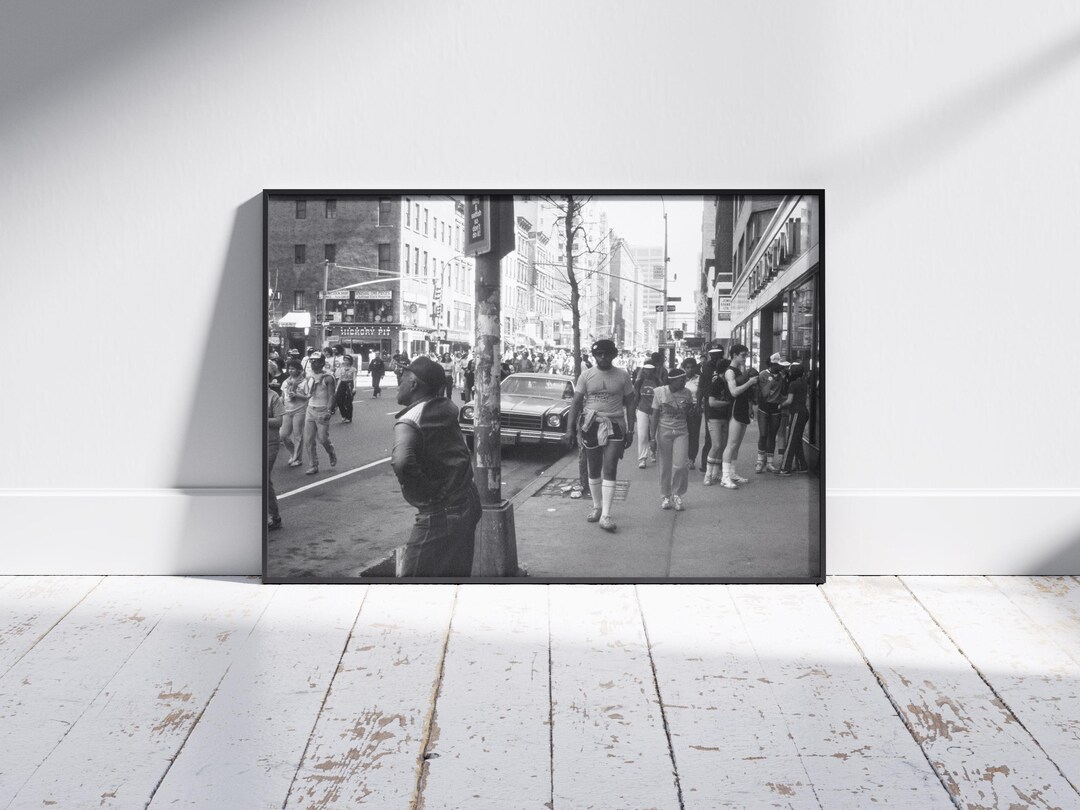 Vintage New York Street Photography, Black and White Art (digital ...