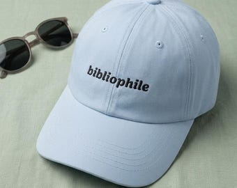 Bibliophile Dad Cap | Book Lover Embroidered Baseball Hat