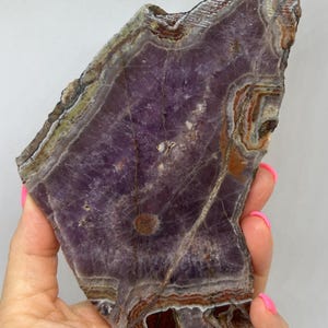 Durango Amethyst Slab, Amethyst Lace, Agate, Display Specimen, Lapidary Slab