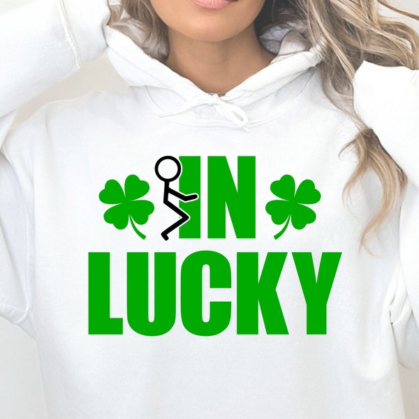 Fuckin Lucky digital design for printing, cricut and cutting machines.  svg, png, eps, dxf