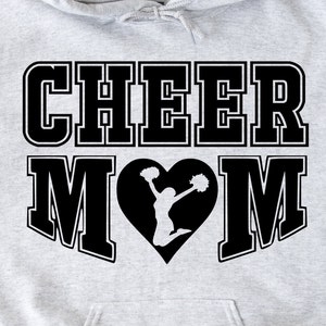 Cheer Mom Heart digital design for printing, cricut and cutting machines.  svg, png, eps, dxf