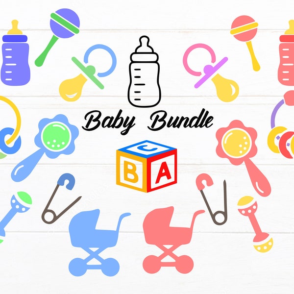 Baby Bundle digital designs For printin, cricut and cutting machines.   svg, png, eps, dxf