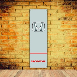 Honda Logo Banner Vinyl Garage Sign,office or showroom, Flag, Racing Poster, Auto Car Shop, Car Poster, Garage Decor, Gift ,workshop