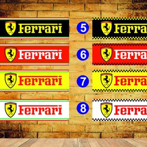 Ferrari Logo Banner Vinyl Garage Sign,office or showroom, Flag, Racing Poster, Auto Car Shop, Car Poster, Garage Decor, Gift ,workshop