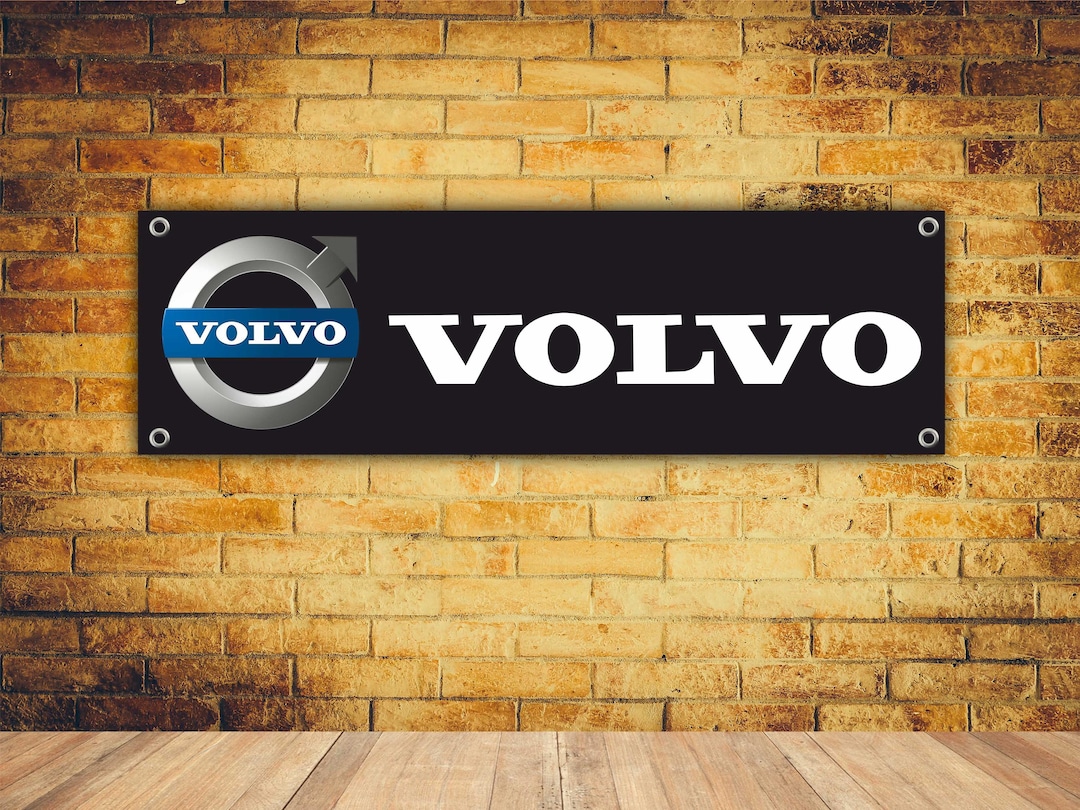 VOLVO Logo Banner Vinyl Garage Sign,office or Showroom, Flag, Racing ...