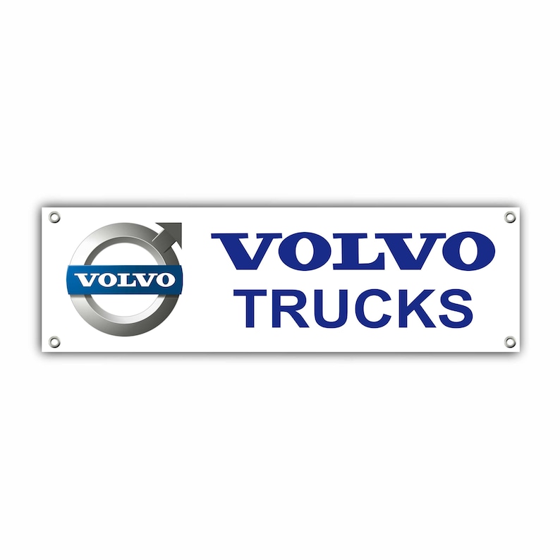 VOLVO TRUCKS Logo Banner Vinyl Garage Sign,office or Showroom, Flag ...