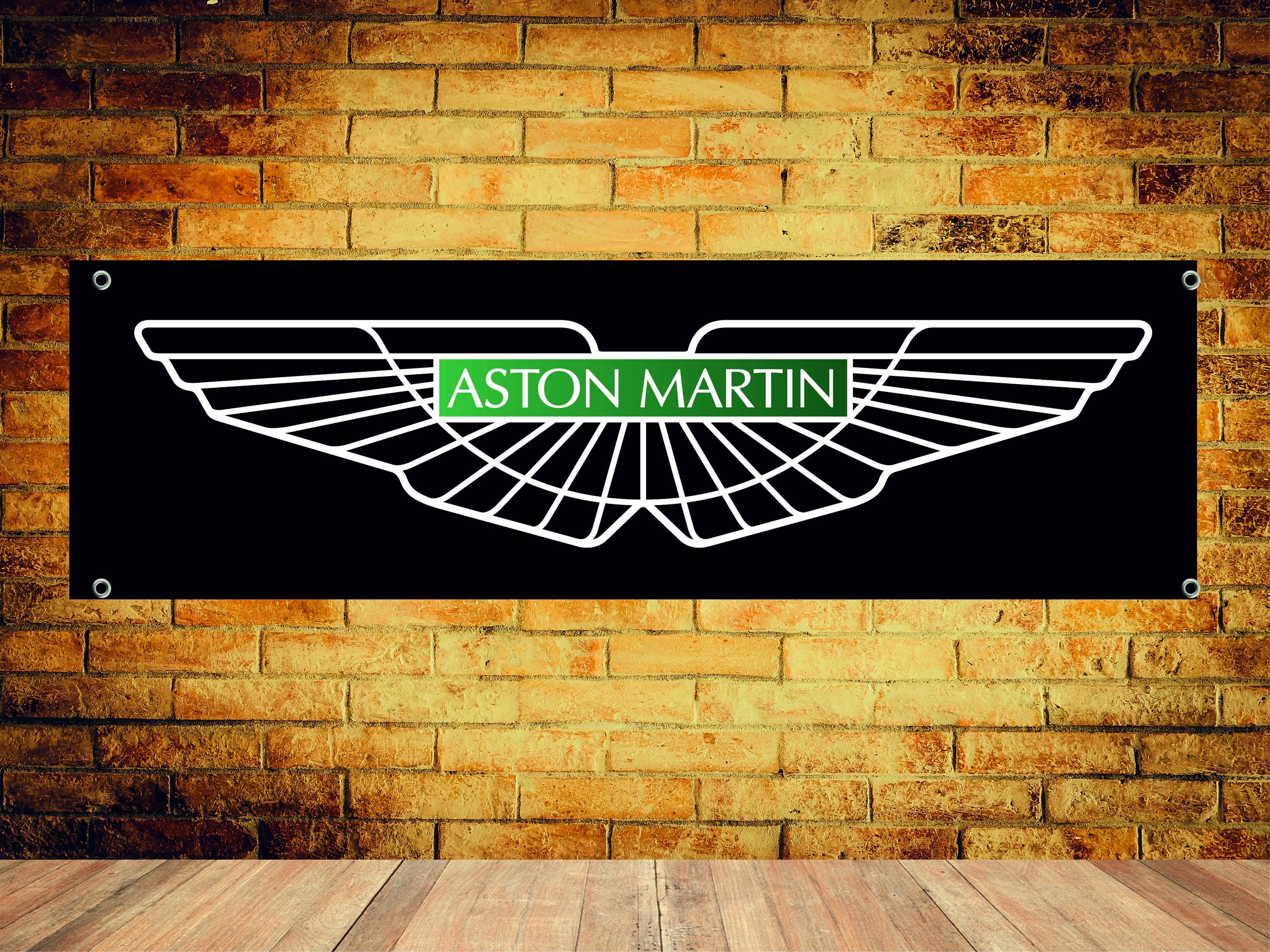 ASTON MARTIN Logo Banner Vinyl Garage Sign,office or showroom, Flag, Racing Poster, Auto Car Shop, Car Poster, Garage Decor, Gift ,workshop