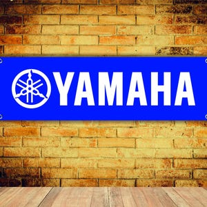 YAMAHA Logo Banner Vinyl Garage Sign,office or showroom, Flag, Racing Poster, Auto Car Shop, Car Poster, Garage Decor, Gift ,workshop