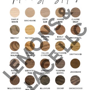 Minwax Stain Chart Download