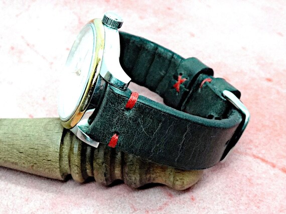 Handmade italian leather watch straps deals