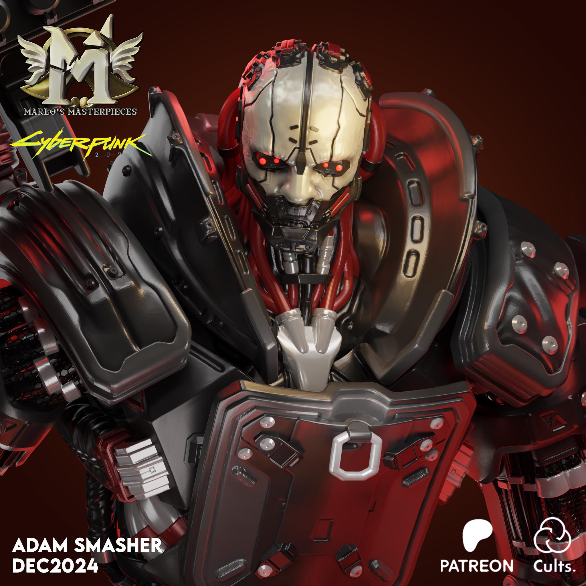 Cyberpunk 2077: Adam Smasher Figure - Etsy