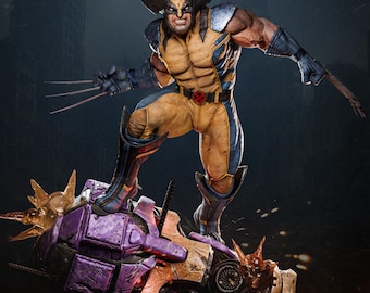 Estatua de Wolverine X-Men a escala 1/6, sin pintar