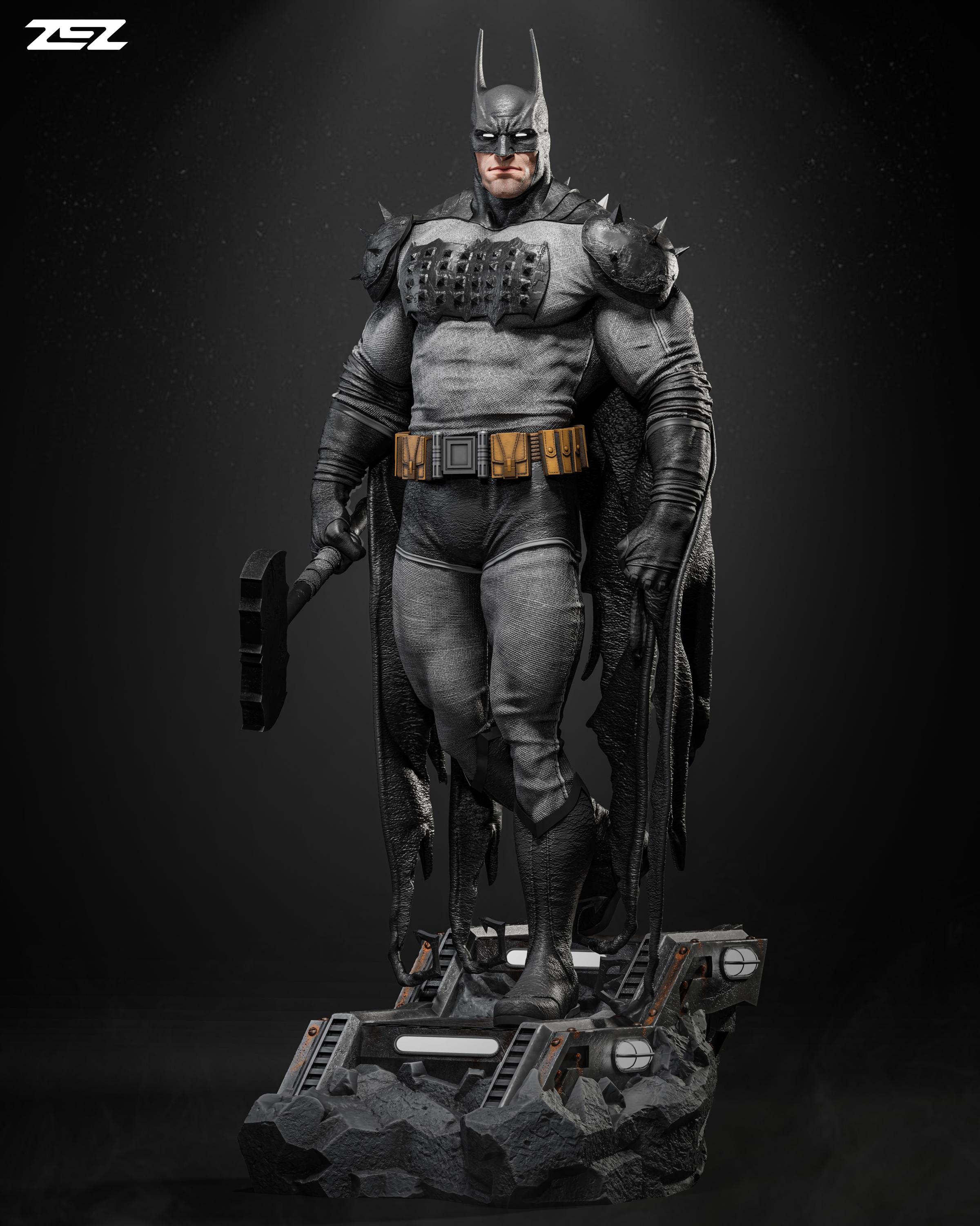 Absolute Batman - 1/6 Scale Statue - Unpainted - Etsy