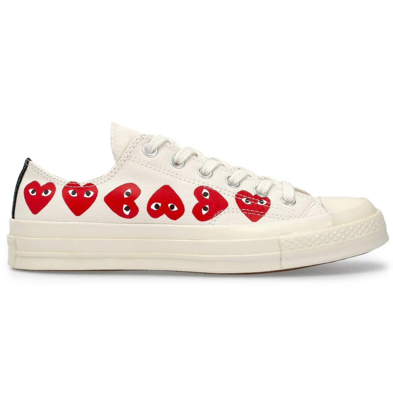 Des Garcons Play X Converse Multi Red Heart - Etsy