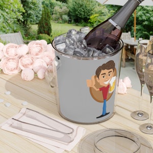 Outdoor Ice Bucket with Tongs