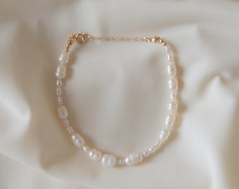 Pearl bracelet | freshwater pearl bracelet | Irregular pearl bracelet | Cute bracelet | Gift for her
