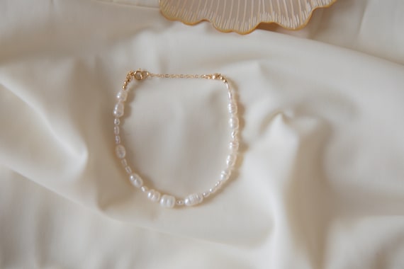 Pearl bracelet | freshwater pearl bracelet | Irregular pearl bracelet | Cute bracelet | Gift for her