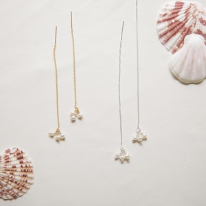 Pendientes de perlas de agua dulce / Pendientes de perlas de agua dulce rellenos de oro / Pendientes de perlas de agua dulce rellenos de plata / Regalo para ella