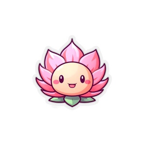 Lotus Flower - Kiss-Cut Stickers