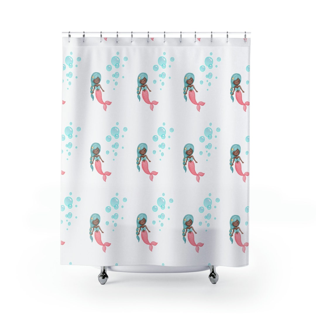 Mermaid Shower Curtains Etsy