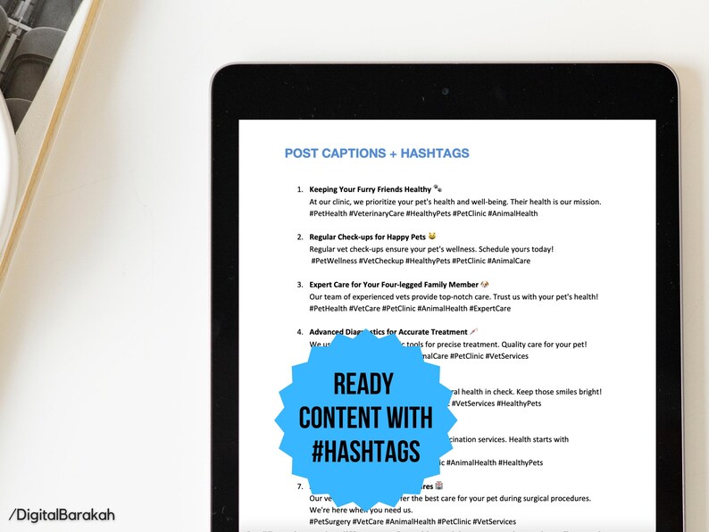 81 x Social Media Templates WITH REAL CONTENT + HASHTAGS for Charities | Instagram Posts and Carousel Template Designs for Vet Clinics