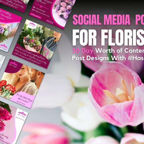 Floral Shop Instagram Templates Etsy