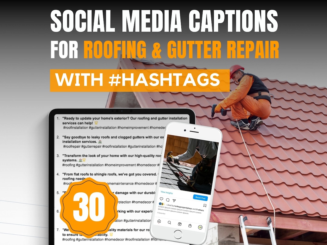 30 Social Media Captions for Roofing Businesses Social Media for