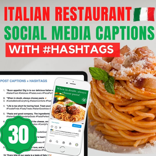 30 Italian Restaurant Media Captions, Italian Food Social Media Content | Restaurant Instagram Captions, Content Ideas For Restaurants