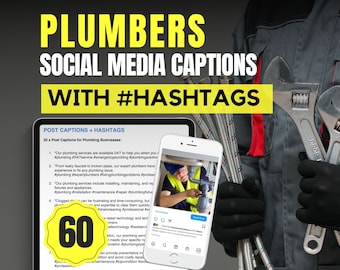 60 Captions for Plumbers and Plumbing Businesses With Hashtags | Social Media Content For Plumbers | Content Ideas For Plumbers