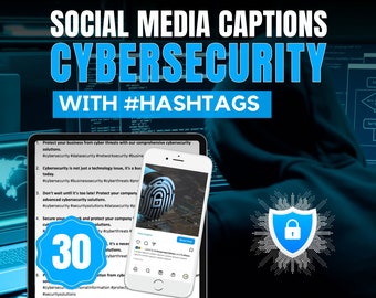Social Media Captions for Cybersecurity | Social Media For Cybersecurity Businesses| Instagram Captions For Cybersecurity