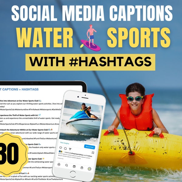 Watersport Captions Etsy