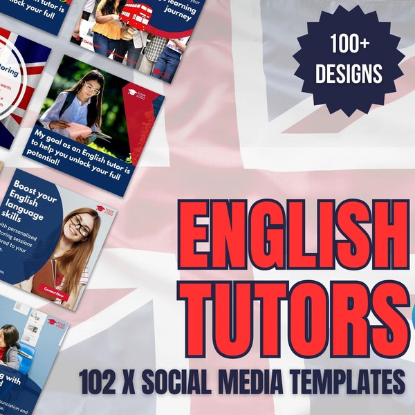 Modèles de réseaux sociaux pour les professeurs d'anglais | Designs Instagram pour les professeurs d'anglais (fr) | Modèles Canva pour les professeurs d'anglais