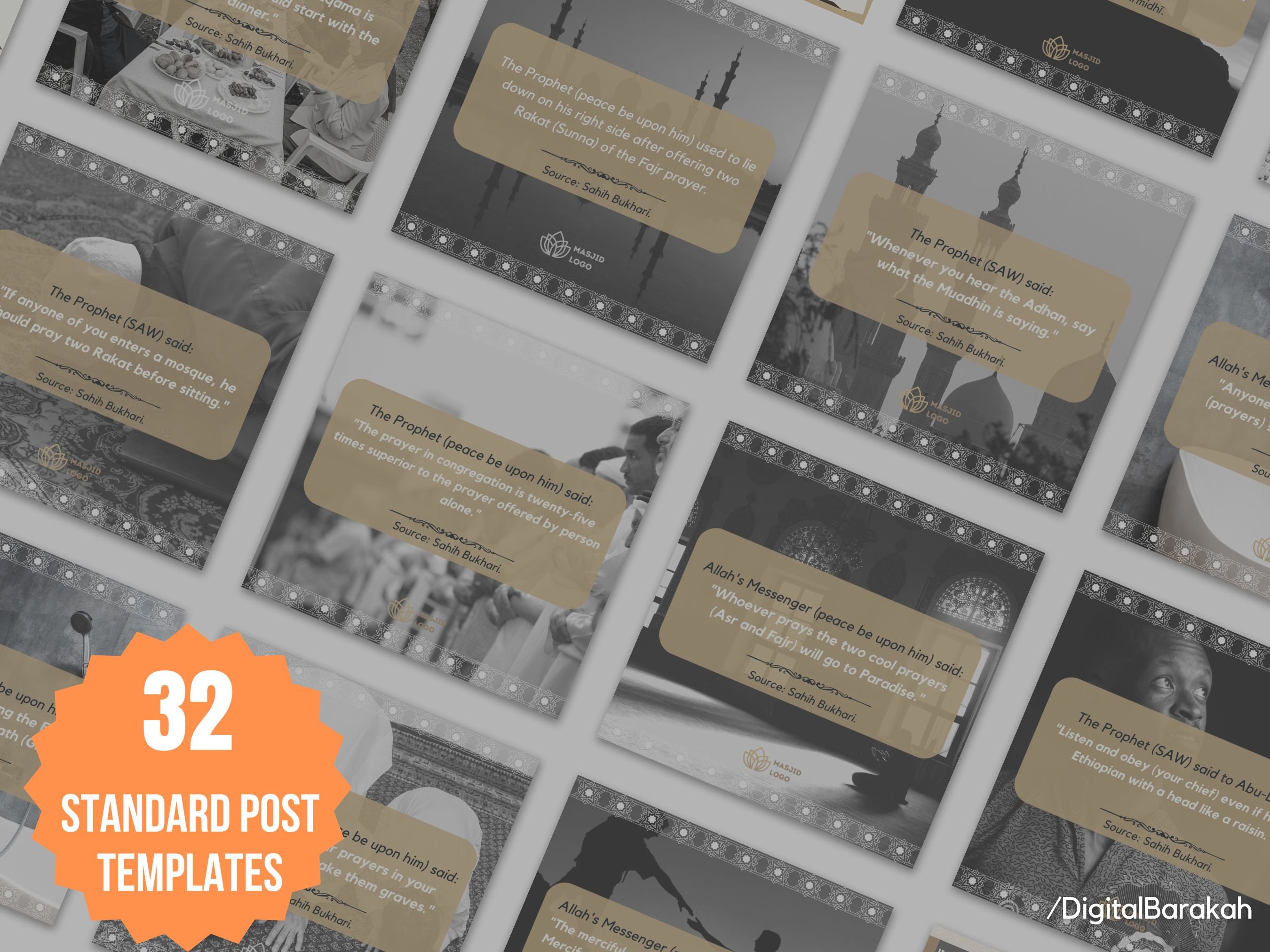 Hadees Page Design 64 X Short Ahadith Social Media Designs + Content + Hashtags | Hadiths ...