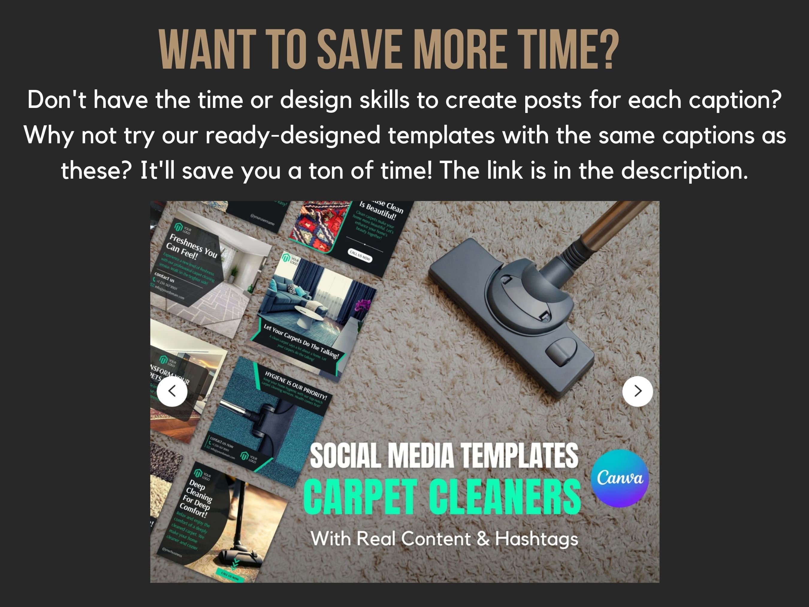 Social Media Captions for Carpet Cleaning Social Media for Carpet