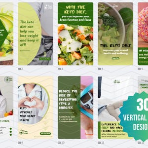 81 x Social Media Templates for Keto Coaches | Social Media Content For Keto Businesses | Canva Templates For Keto Coaches, Ketogenic Diet