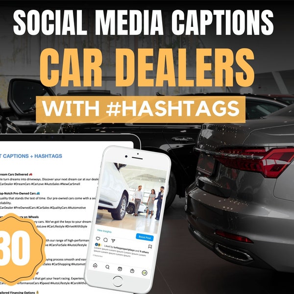 Car Dealer Captions Etsy