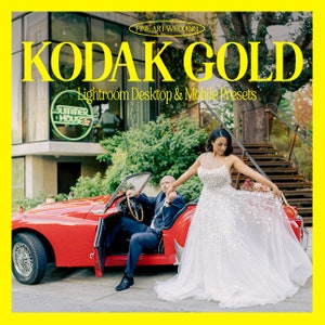 FILM Kodak Gold Inspired Lightroom Presets, 35mm Film Presets, Vibrant Family Presets, Wedding Photographer, Desktop and Mobile Presets