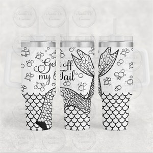 40 oz Tumbler Laser File Mermaid