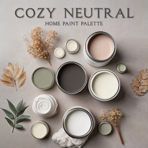 Benjamin Moore, Cozy Neutral Home Color Palette, 2022 Color Of The Year October Mist, Whole House Paint Colors, Home Wall Trim Paint Colors