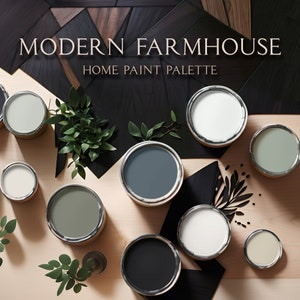 Sherwin Williams Modern Farmhouse Paint Palette, Modern Farmhouse Paint Colors 2023, Modern Farmhouse Paint Colors, Whole House Paint Colors