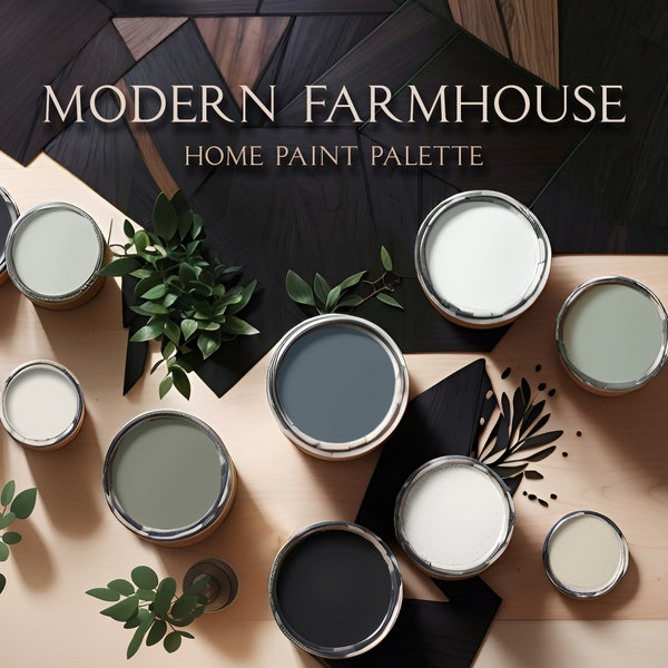 Sherwin Williams Moderne Bauernhaus-Farbpalette, Moderne Bauernhaus-Farben 2023, Moderne Bauernhaus-Farben, Ganzes Haus-Farben