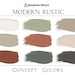 Modern Rustic Paint Palette, Benjamin Moore, Whole House Paint Colors ...