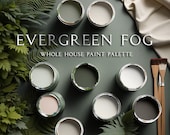 Sherwin Williams Evergreen Fog Paint Palette: Whole Home Paint Colors, Sage Green Color, SW 9130 Evergreen Fog (Digital Download)