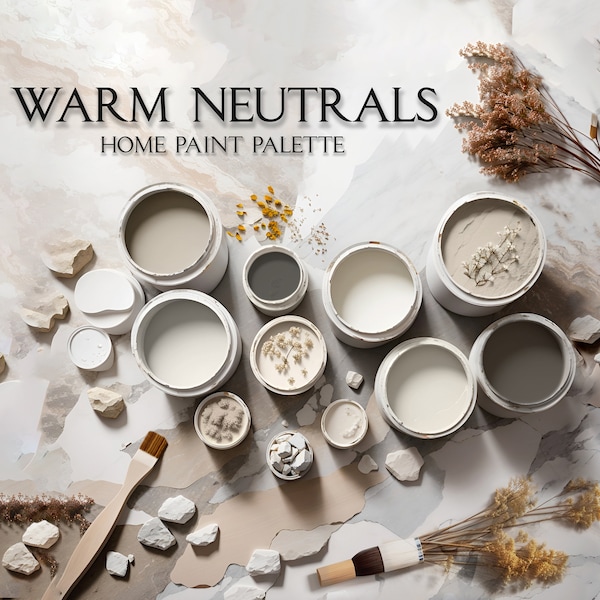 Sherwin Williams Warm Neutrals Home Paint Palette, House Warm Color Scheme, Interior Paint Colors, Warm Neutrals, Whole House Paint Colors