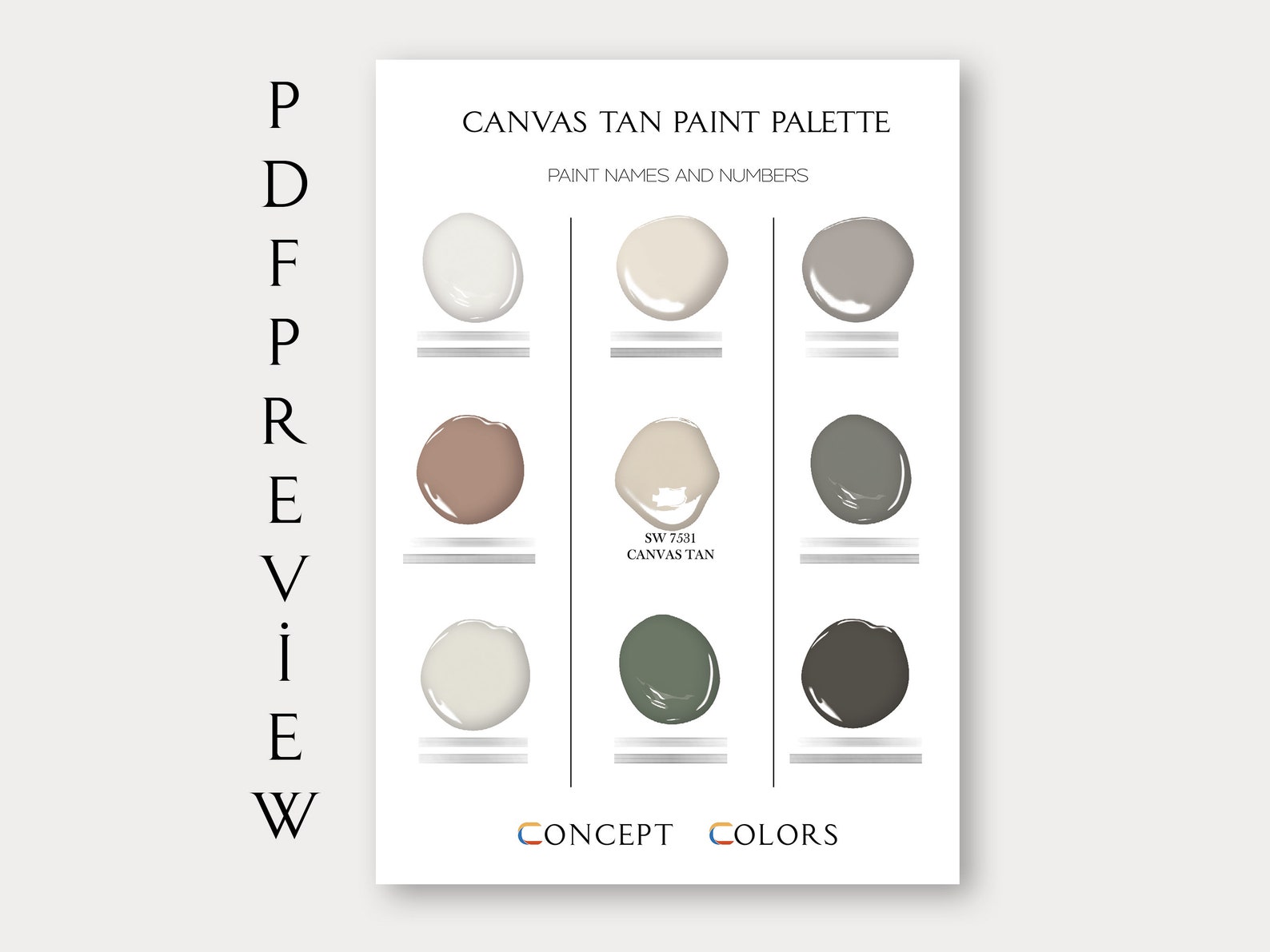 Sherwin Williams Canvas Tan Color Palette, Interior Color Scheme