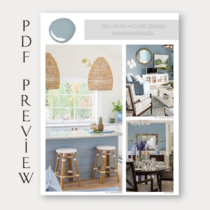 Coastal Farmhouse Paint Palette, Benjamin Moore, Whole House Paint ...