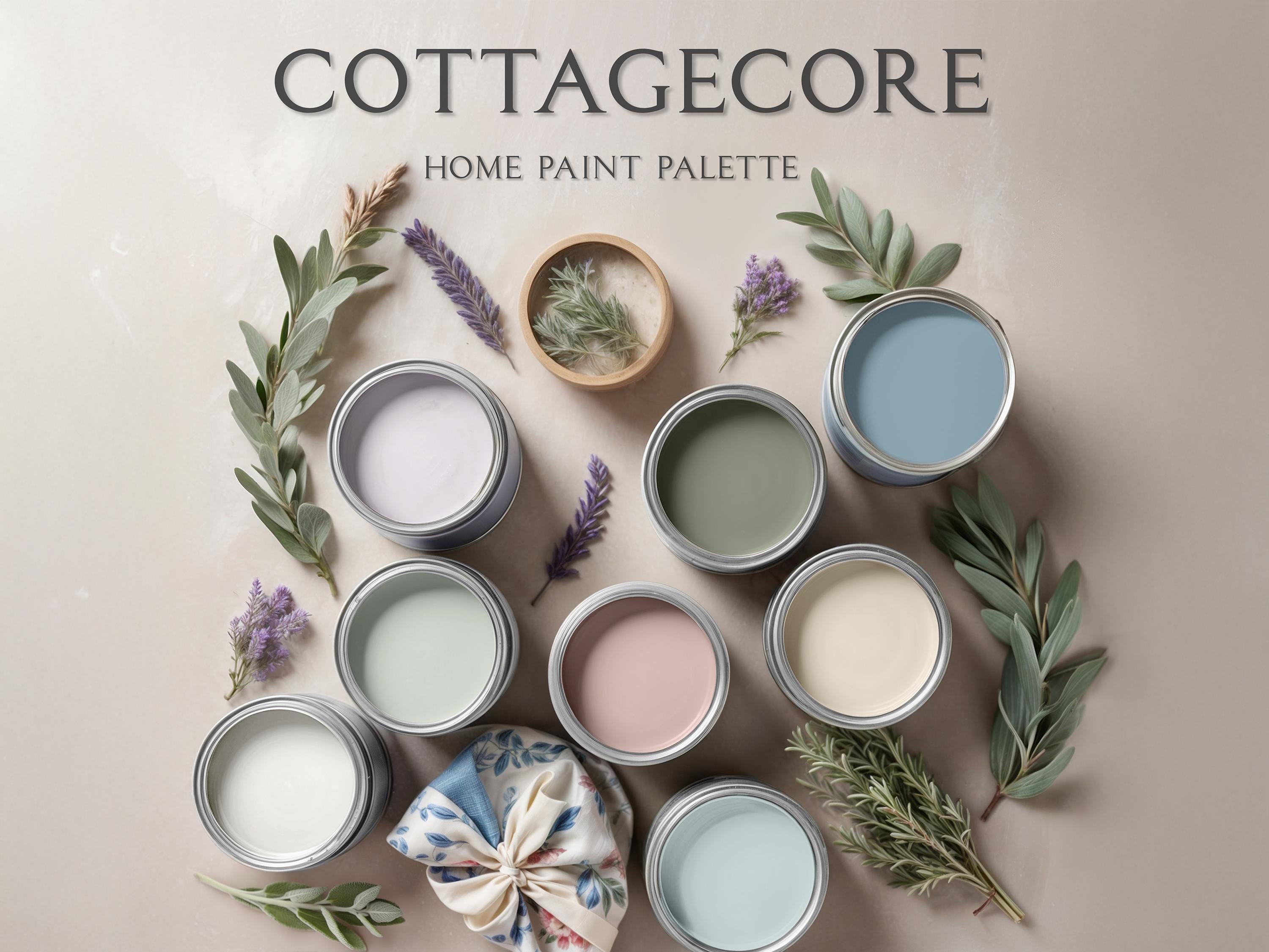 Cottagecore Home Paint Palette - Sherwin Williams, Whole House Paint, Natural Organic Colors (Digital PDF)