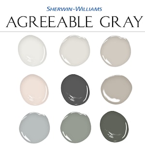 Sherwin Williams Agreeable Gray Paint Palette, Coastal Paint Palette, Best Neutral Paint Colors, Complementary Whole House Paint Colors