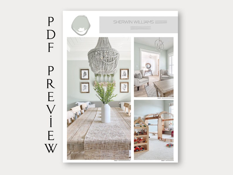 Sherwin Williams Sea Salt Palette, Coastal Palette, Fresh Color Palette